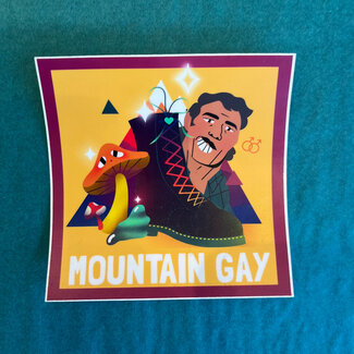 Raleigh Pride Mountain Gay Sticker