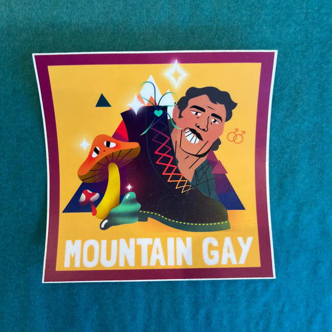 Raleigh Pride Mountain Gay Sticker