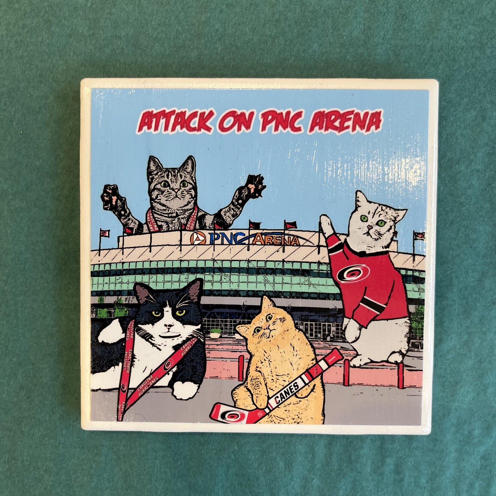 Amy May Pop Art Amy May Pop Art - PNC Cats Coaster