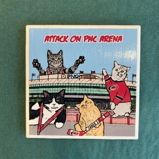 Amy May Pop Art PNC Cats Coaster