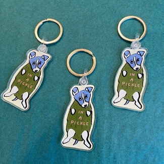 Emily Petrilla Illustrations In a Pickle Keychain