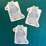 Emily Petrilla Illustrations Purple Bear Sticker