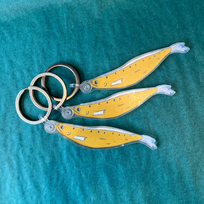 Emily Petrilla Illustrations Sardine Keychain