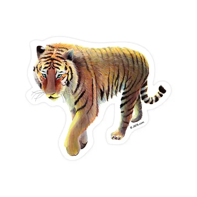 J6R6 Tiger Sticker