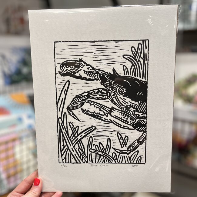 BHP Prints Blue Crab Print