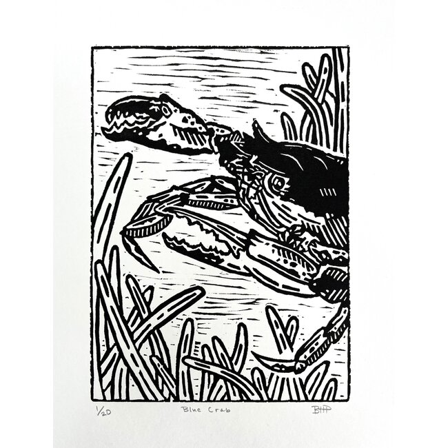 BHP Prints Blue Crab Print