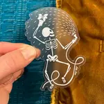 Billie Claire Handmade LLC Garden Skeleton Clear Sticker