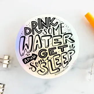 Billie Claire Handmade LLC Get Some Sleep Holographic Sticker