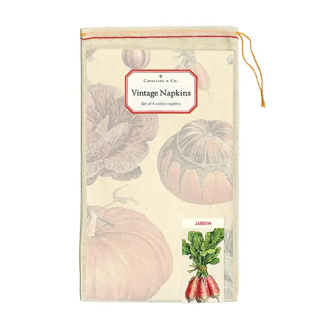 Vintage Cloth Napkin Set (4) - Jardin