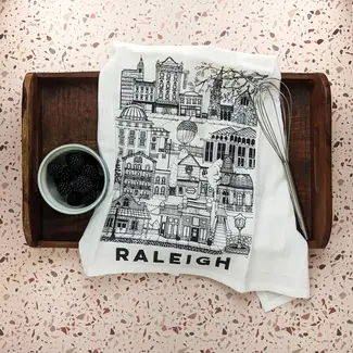 Raleigh NC Tea Towel