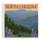 North Carolina Bear & Cubs Ceramic Coaster