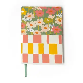 Embroidered Journal - Blooms & Geos