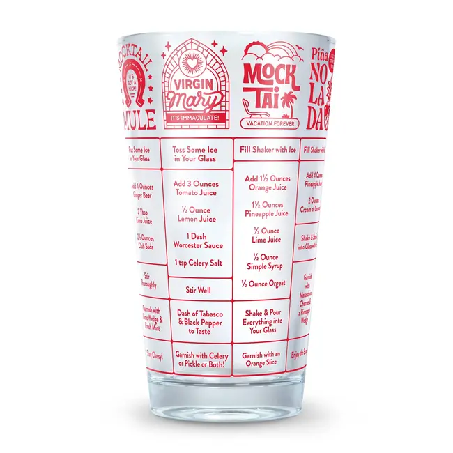 Good Measure Recipe Glass - Mocktail