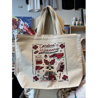 Emily Petrilla Illustrations Carolina Hurricanes Tote by Emily Petrilla