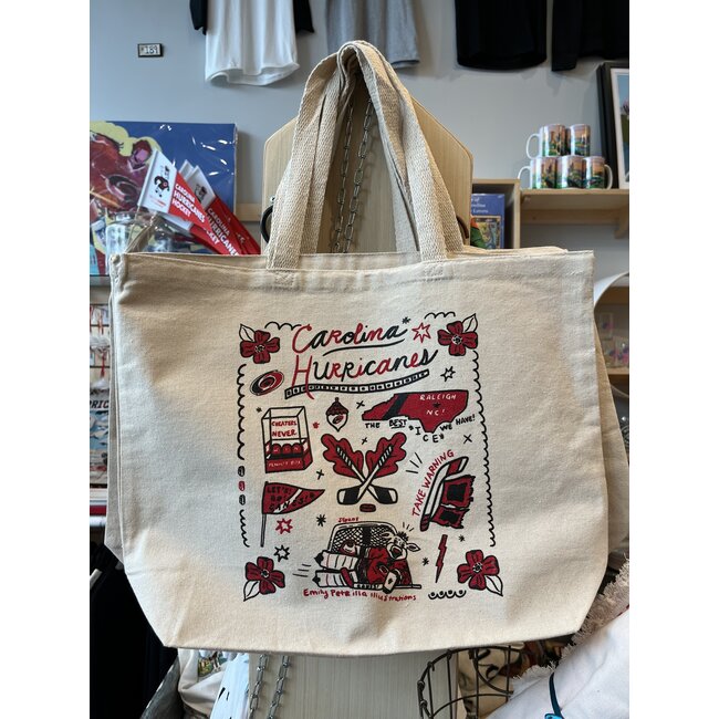 Emily Petrilla Illustrations DECO X Canes Tote by Emily Petrilla