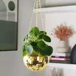 Disco Ball Planter - Gold 6 in