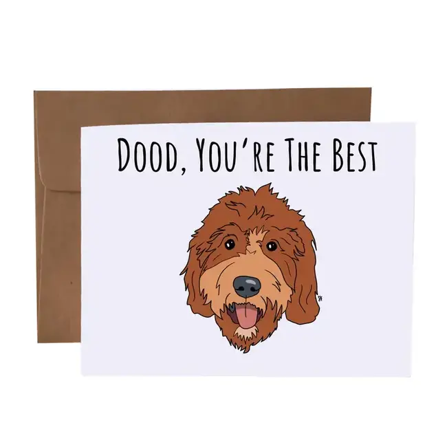 SKP ink Dood You're The Best Golden Doodle Card