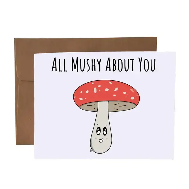 SKP ink All Mushy About You Mushroom Card