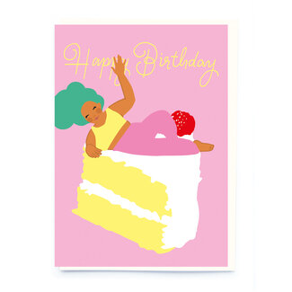 Slice of Cake Birthday Card