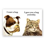 Bulldog Hug Birthday Card