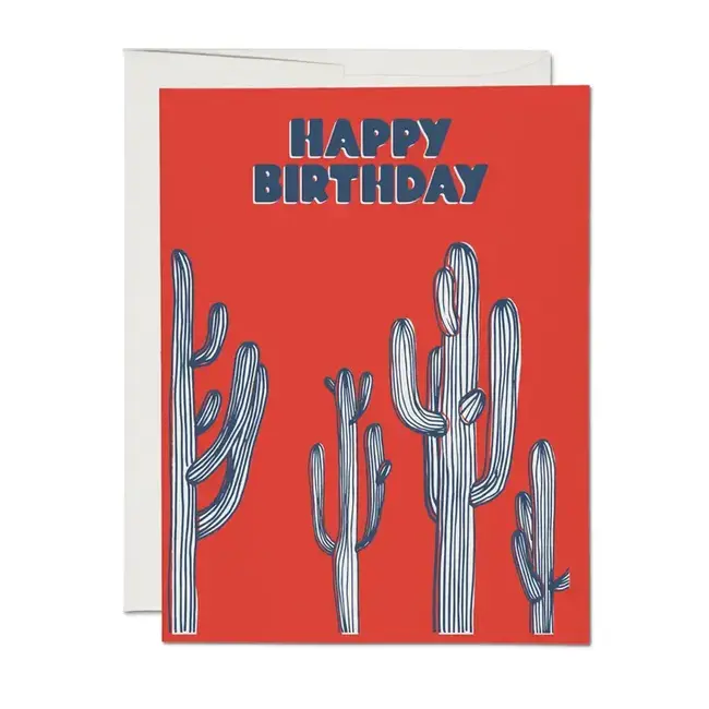 Saguaro Cactus Birthday Card