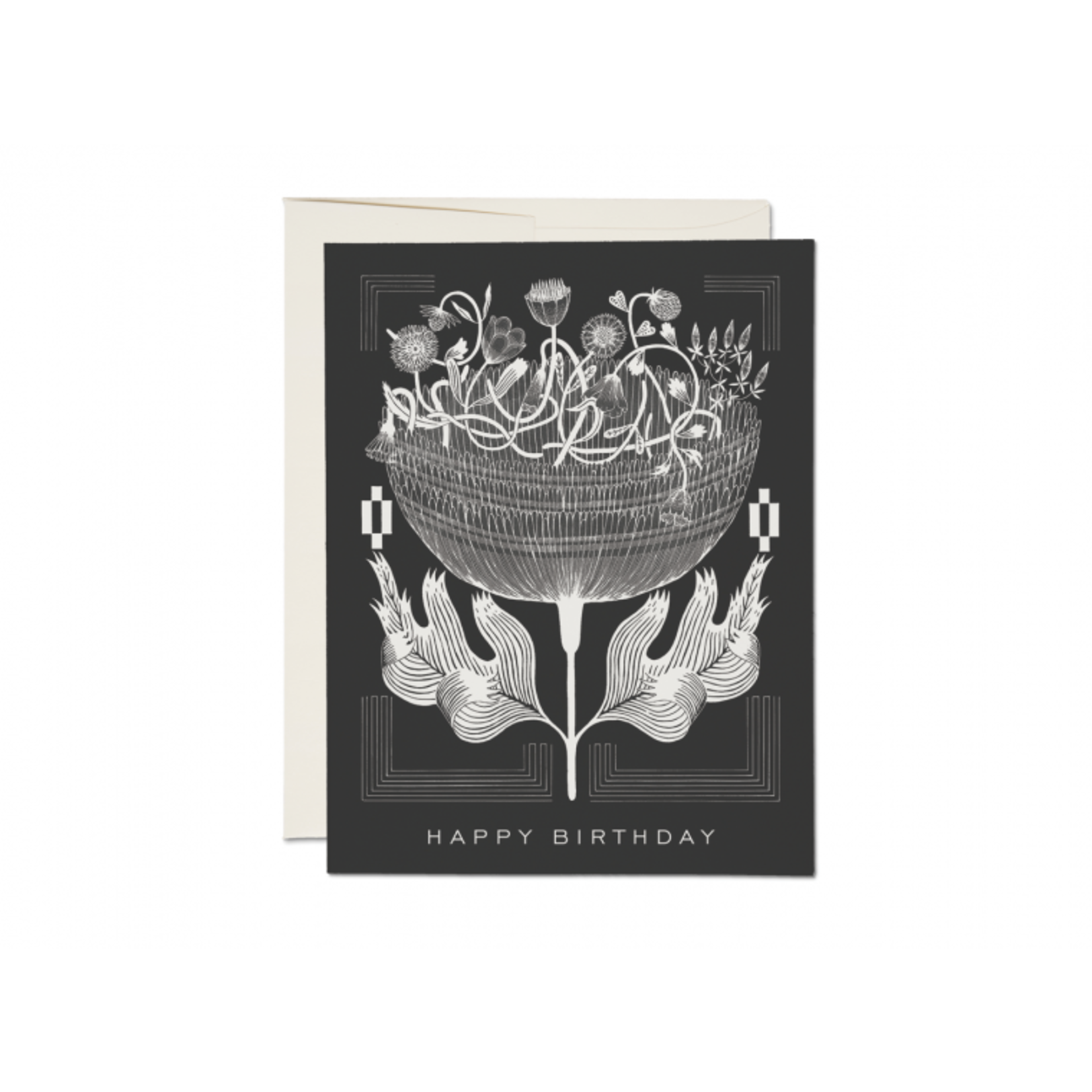 Black + White Birthday Card