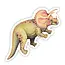 J6R6 Triceratops Sticker