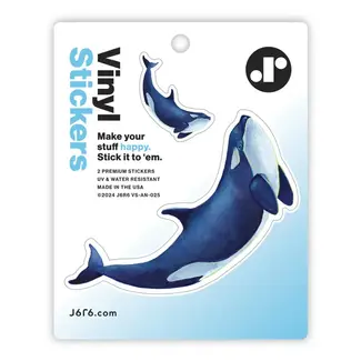 J6R6 Orca Duo Sticker Set