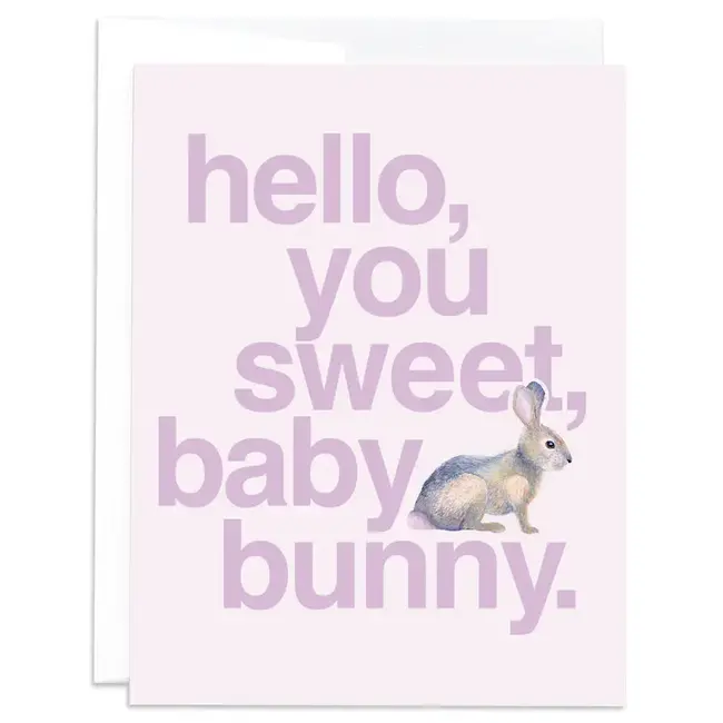 J6R6 Sweet Baby Bunny Card
