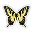 J6R6 Swallowtail Butterfly Sticker