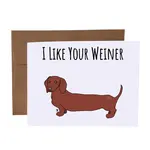 SKP ink I Like Your Weiner Card