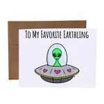 SKP ink To My Favorite Earthling Card