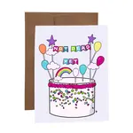 SKP ink Not Dead Yet Cake Card