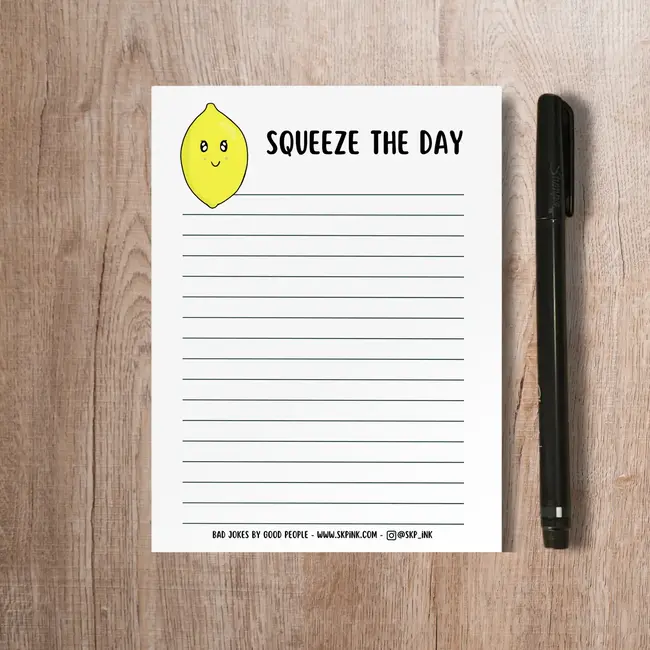 SKP ink Squeeze The Day Notepad