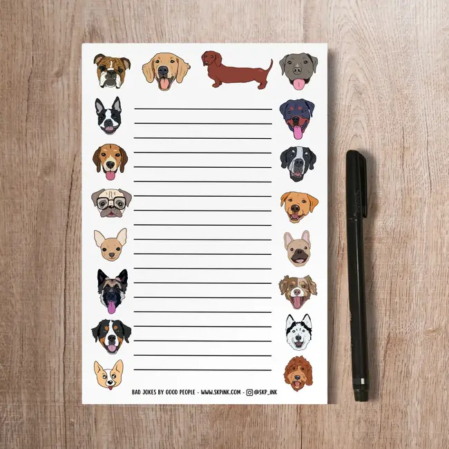 SKP ink Cute Dog Notepad