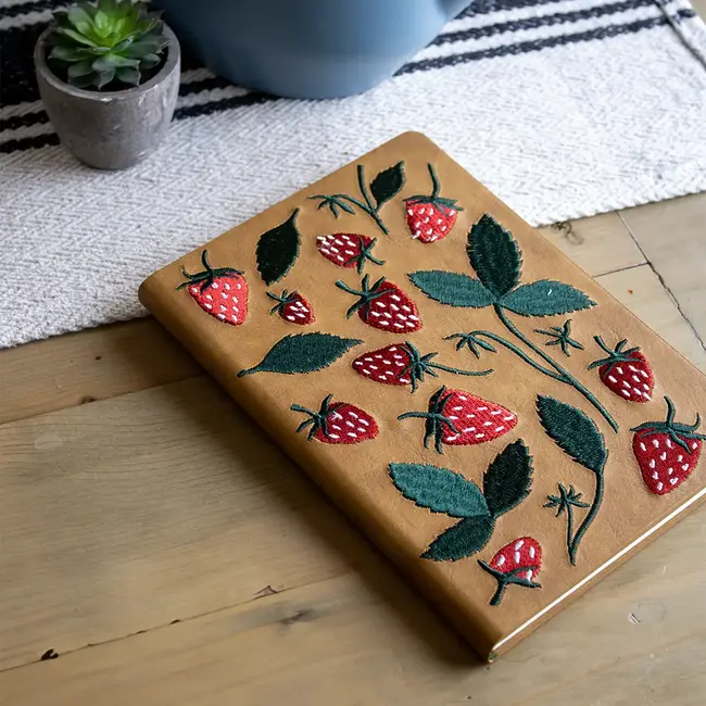 Embroidered Journal - Elana's Berries