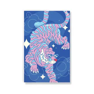Classic Layflat Notebook - Pink Tiger