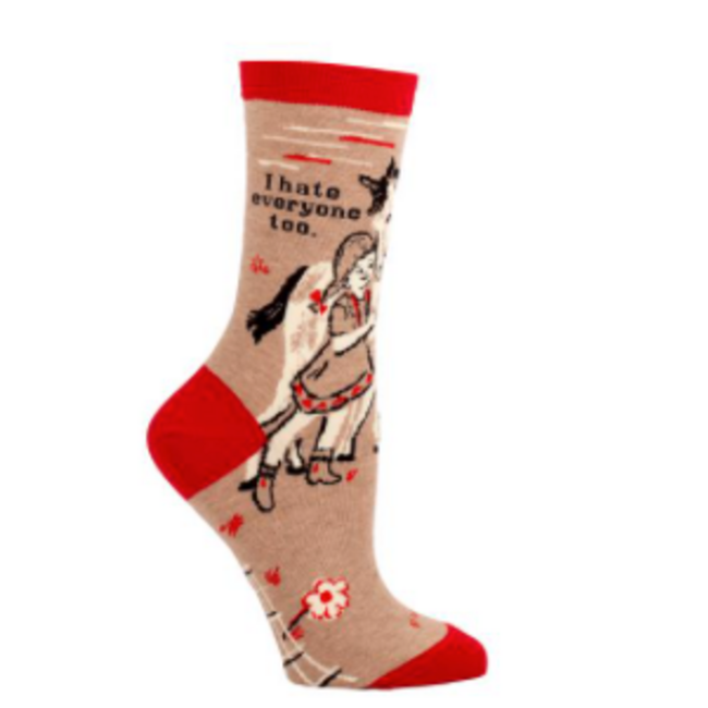 Blue Q Womens Socks - I Hate Everyone