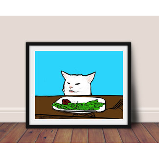 Amy May Pop Art Meme Cat Print 8x10