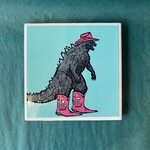 Amy May Pop Art Godzilla Coaster