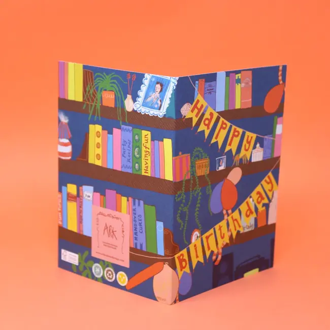 Birthday Bookcase Card