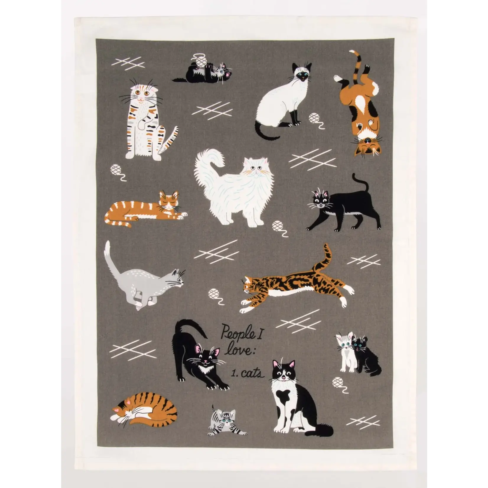 Dish Towel - People I Love: Cats