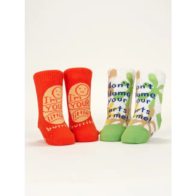 Baby Socks - I'm Your Little Burrito/ Don't Blame Your Farts On Me