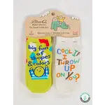 Baby Socks - Big Fan Of Shapes & Colors/ Cool If I Throw Up On You?