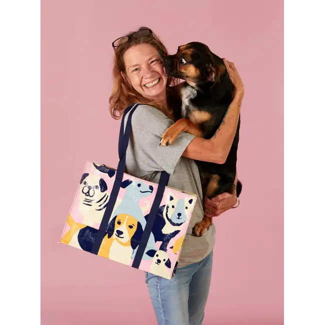 Shoulder Tote - Happy Dogs