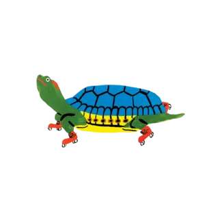 Temporary Tattoo Pair - Skater Turtle