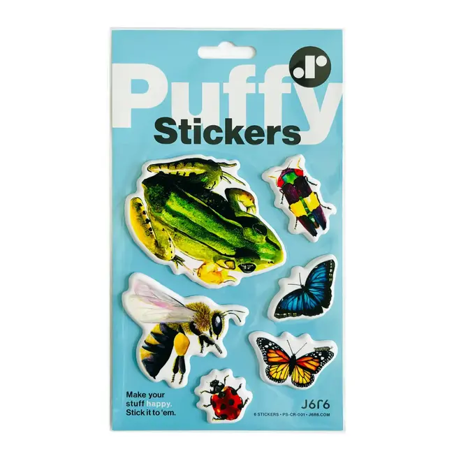 J6R6 Puffy Sticker Sheet - Critters