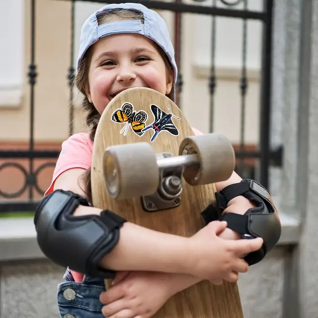 J6R6 Orange Butterfly 6 Sticker