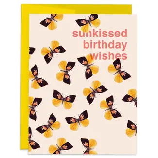 Butterfly Sunkissed Birthday Card