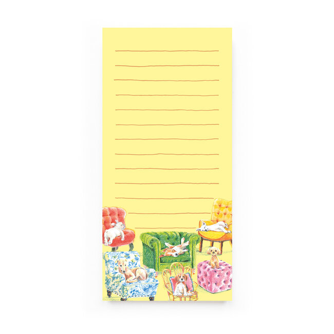 Dogs on Chairs List Pad